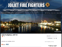 Tablet Screenshot of jolietfirefighters.org